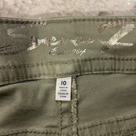 Seven7 Crop Jeans-Women’s 10- seagrass color Starlette Mid Rise Skinny Crop - Picture 5 of 6